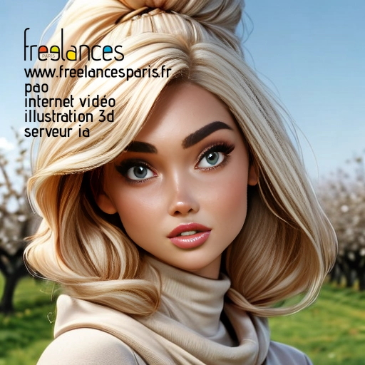 Pao mise en page internet vidéo illustration 3d serveur IA générative AI freelance paris studio de création magazines 5URLXR30